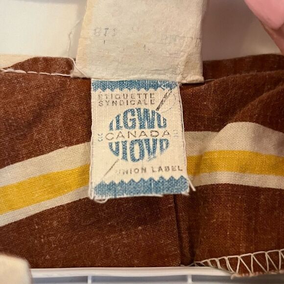 70s vintage true hippie cotton poncho with rope and fringe - Picture 10 of 11